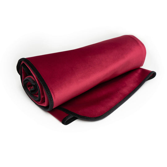 Fascinator Lush Throw  Merlot Microvelvet - King Size - FifthGate