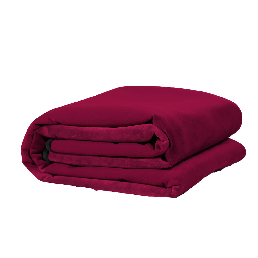 Fascinator Lush Throw  Merlot Microvelvet - King Size - FifthGate