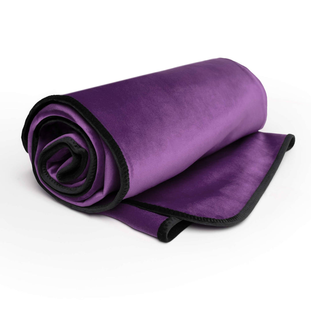 Fascinator Lush Throw  Purple Microvelvet - King Size - FifthGate