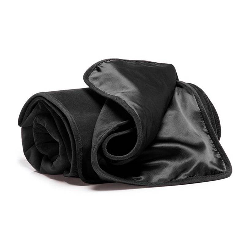 Fascinator Throw Black Microvelvet - Regular Size - FifthGate