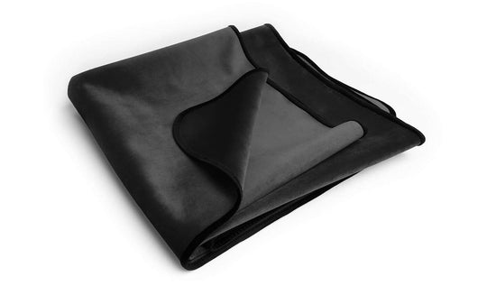 Fascinator Throw Black Microvelvet - Regular Size - FifthGate