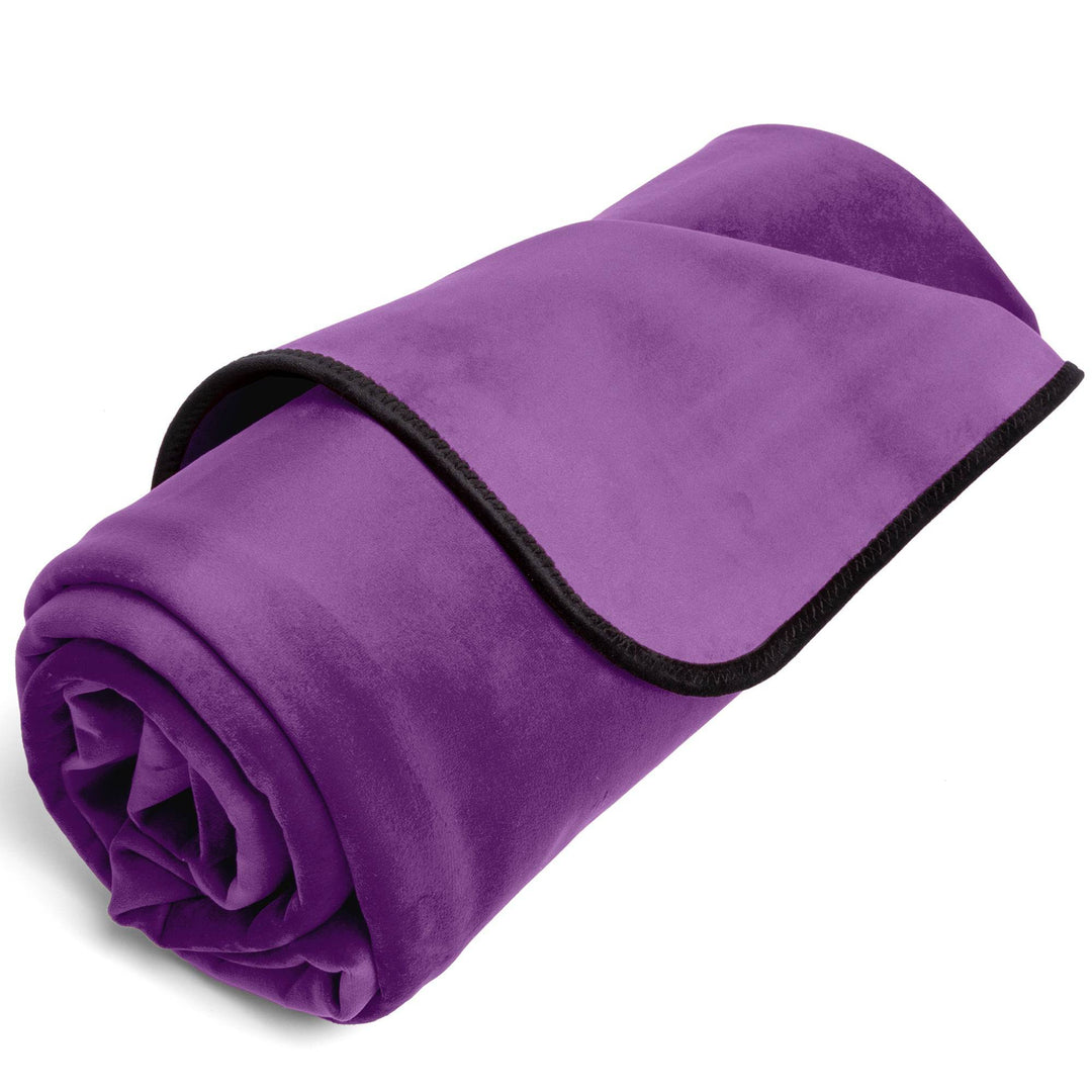 Fascinator Throw Purple Velvish - Travel Size - FifthGate