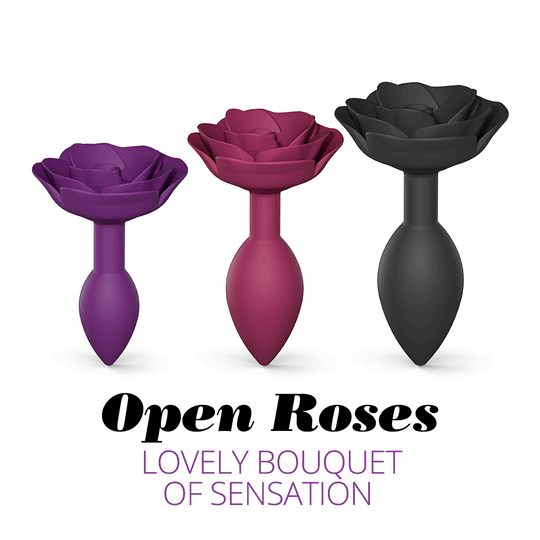 OPEN ROSES L SIZE - BLACK ONYX - FifthGate