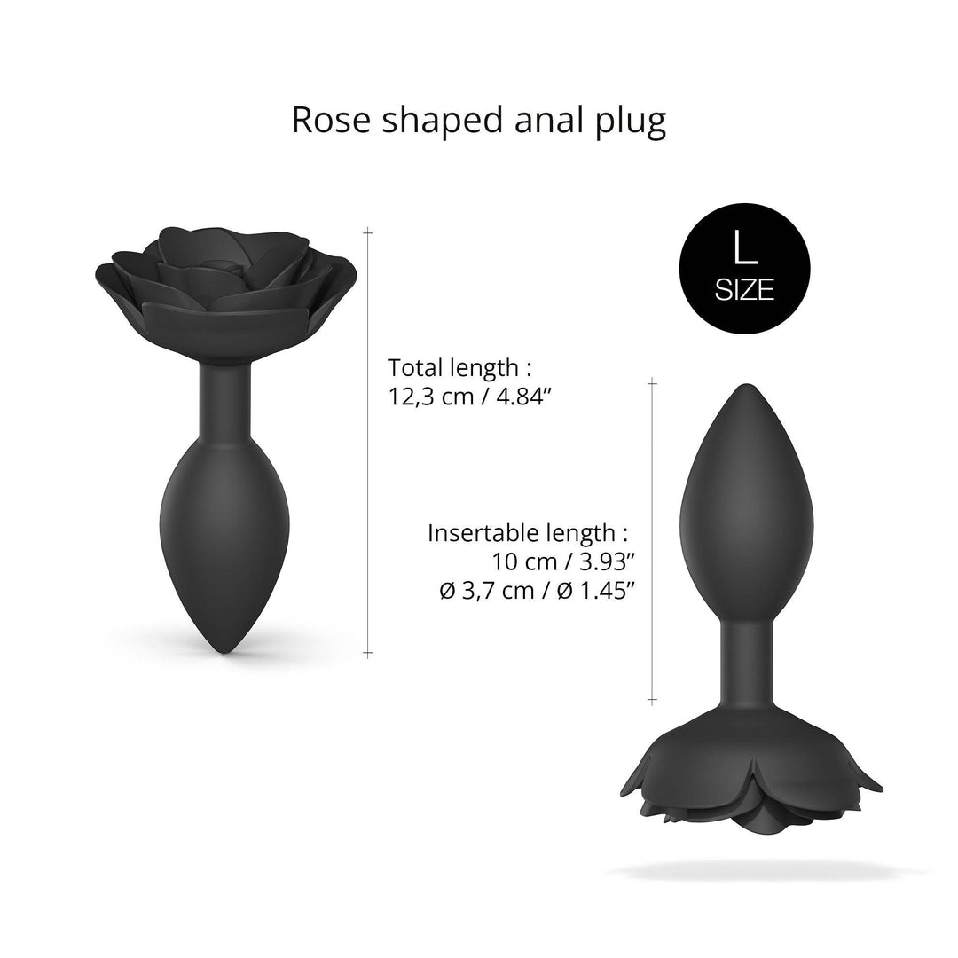 OPEN ROSES L SIZE - BLACK ONYX - FifthGate