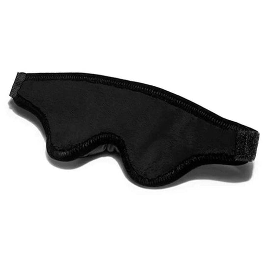 Black Label Plush Blindfold Black Microfiber - FifthGate