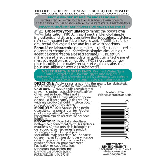 Probe Silky Light Lubricant 2.5oz - FifthGate