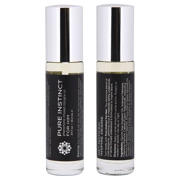 PURE INSTINCT Pheromone Cologne Oil Roll-On For Him .34oz | 10mL - FifthGate