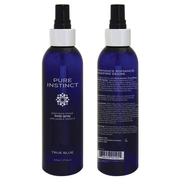 PURE INSTINCT Pheromone Body Spray True Blue 6oz | 177mL - FifthGate