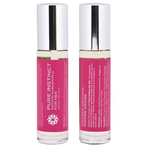 PURE INSTINCT Pheromone Perfume Oil Roll-On For Her .34oz | 10mL - FifthGate