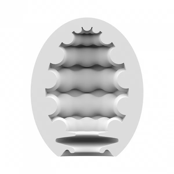 Satisfyer Masturbator Egg 3er Set (Riffle) Light Green - FifthGate