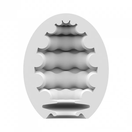 Satisfyer Masturbator Egg 3er Set (Riffle) Light Green - FifthGate