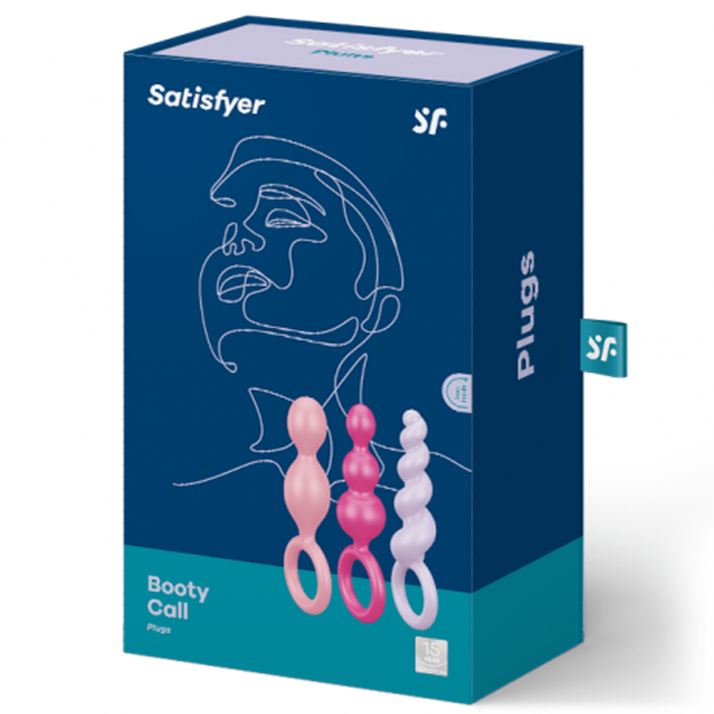 Satisfyer Booty Call (set of 3) (Colored) - pink, purple, red - FifthGate