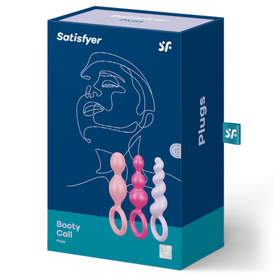 Satisfyer Booty Call (set of 3) (Colored) - pink, purple, red - FifthGate