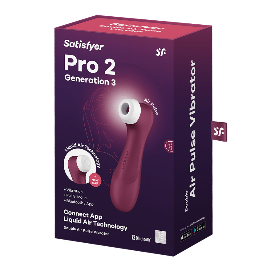 Satisfyer Pro 2 Generation 3 Connect App - Wine Red - FifthGate