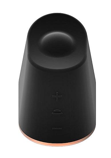 Shots Toys Elegance Dazzling Rotating &amp; Vibrating Clitoral Stimulator Black/Gold - FifthGate