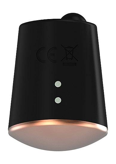 Shots Toys Elegance Dazzling Rotating &amp; Vibrating Clitoral Stimulator Black/Gold - FifthGate