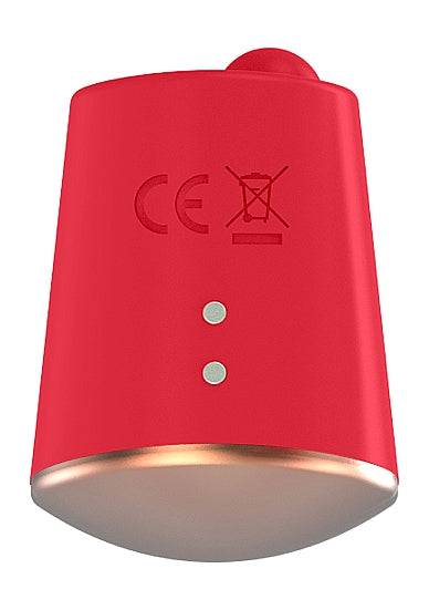 Shots Toys Elegance Dazzling Rotating &amp; Vibrating Clitoral Stimulator Red - FifthGate