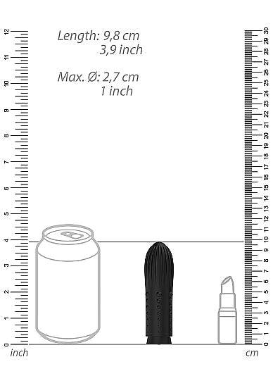 Shots Toys Elegance Lush Turbo Rechargeable Bullet Vibrator Black - FifthGate