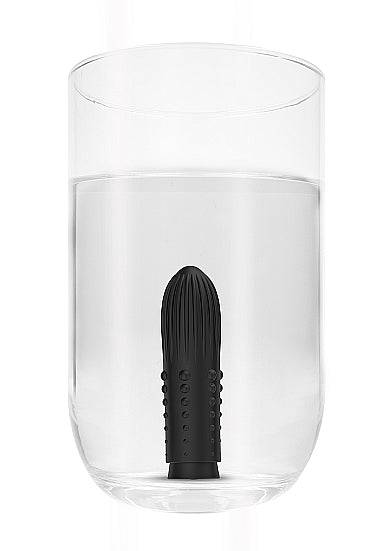 Shots Toys Elegance Lush Turbo Rechargeable Bullet Vibrator Black - FifthGate