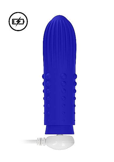 Shots Toys Elegance Lush Turbo Rechargeable Bullet Vibrator Blue - FifthGate