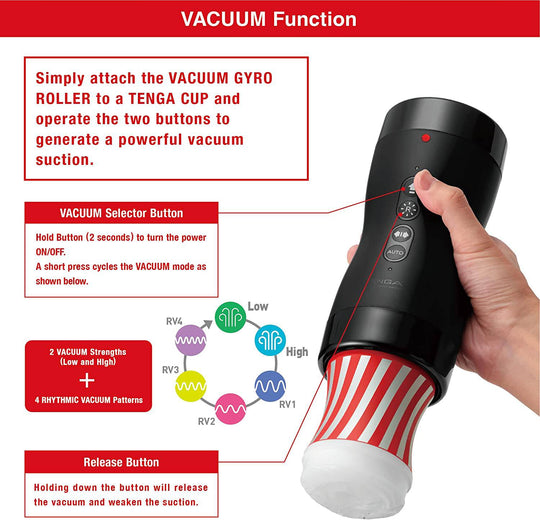 TENGA VACUUM GYRO ROLLER - FifthGate