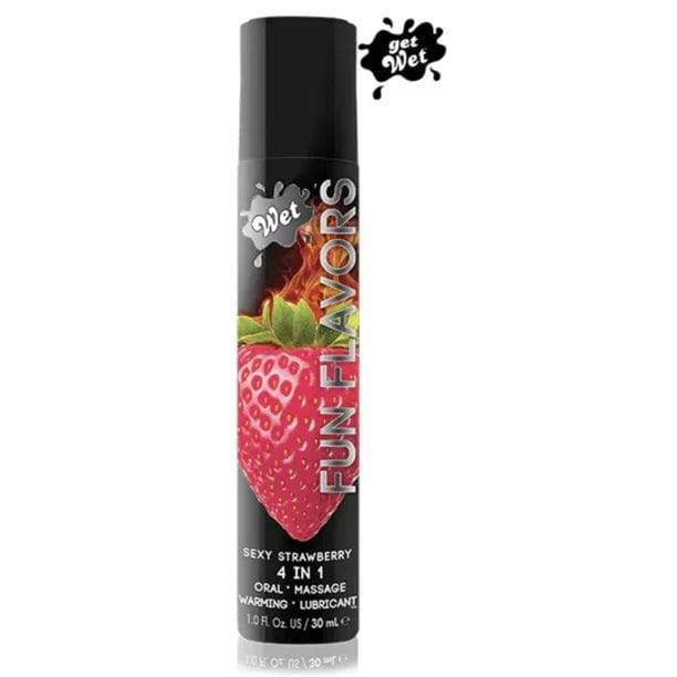 Wet® Fun Flavors® Sexy Strawberry 1 Fl. Oz./30mL - FifthGate